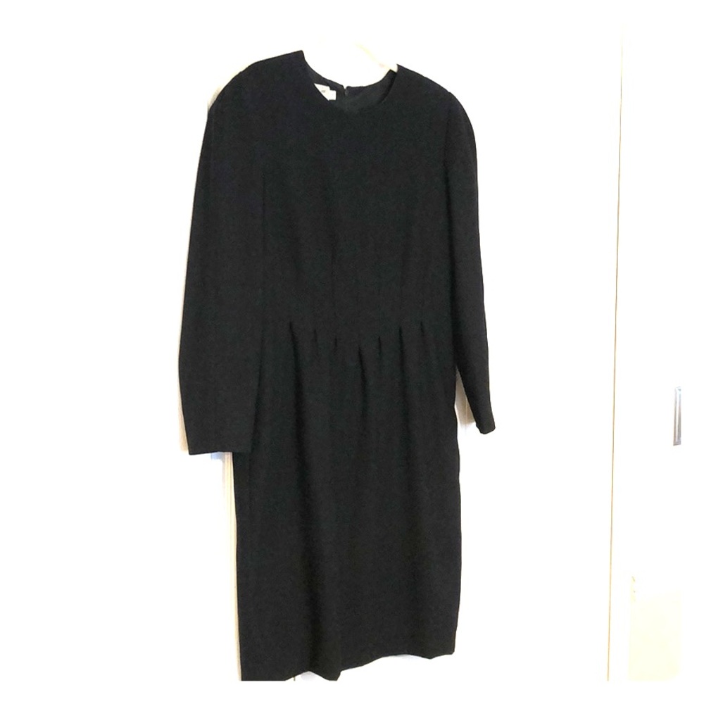 Long-sleeved black suit dress size 16